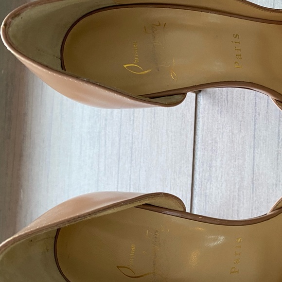 Christian Louboutin Iriza Patent Nude Heels - Picture 7 of 9